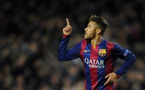 Neymar da Silva Celebrating wallpaper thumb