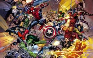 Spider-man Iron Man Captain America HD wallpaper thumb
