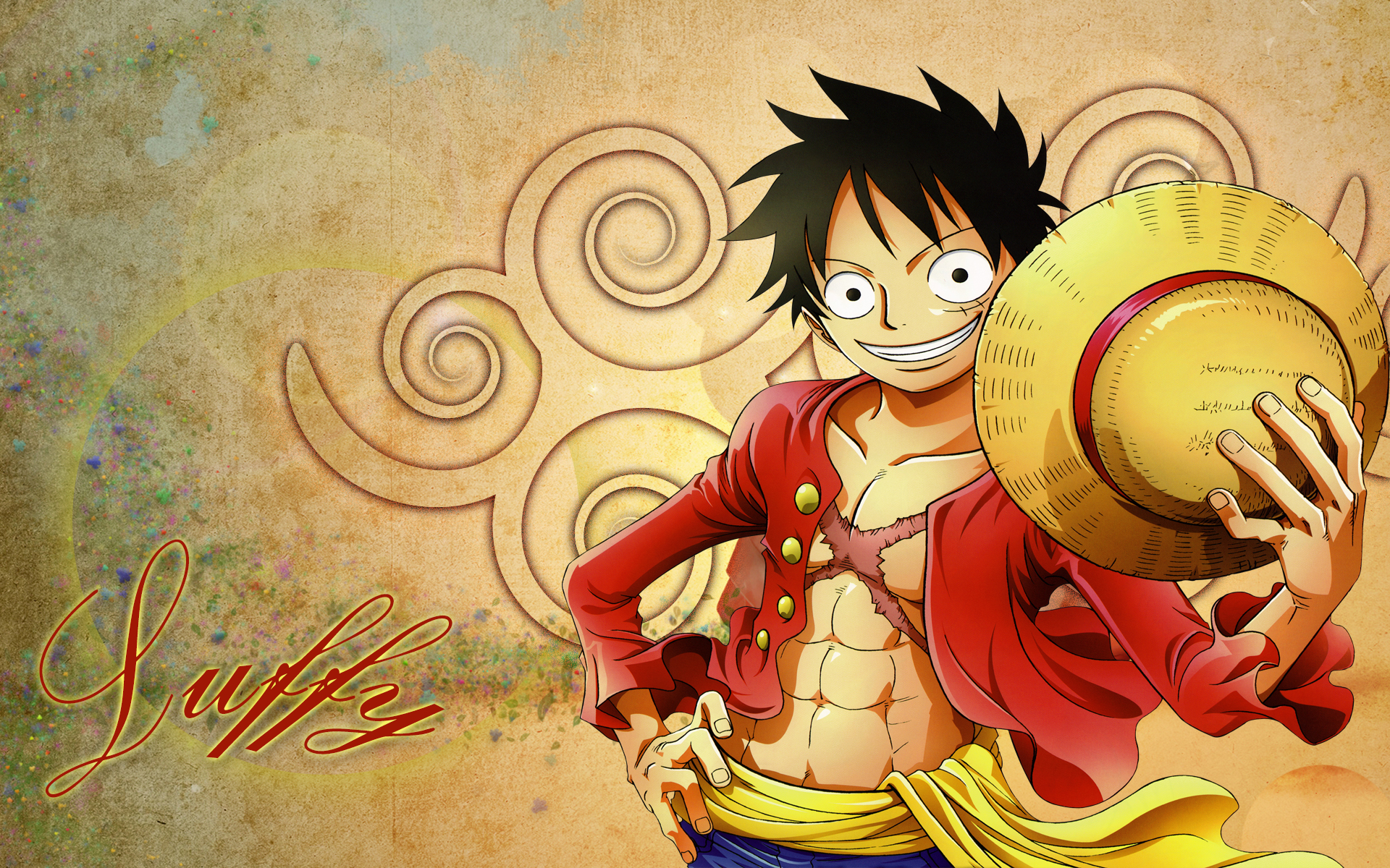 Download Monkey D Luffy Wide Smile Wallpaper