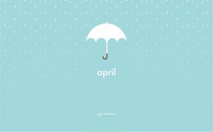 April Umbrella wallpaper thumb