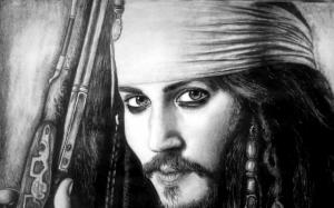 Jack Sparrow Drawing wallpaper thumb
