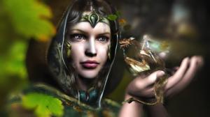 CGI, Fantasy Girl, Fairy, Face wallpaper thumb