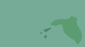 Bulbasaur, Minimalism, Green Background wallpaper thumb