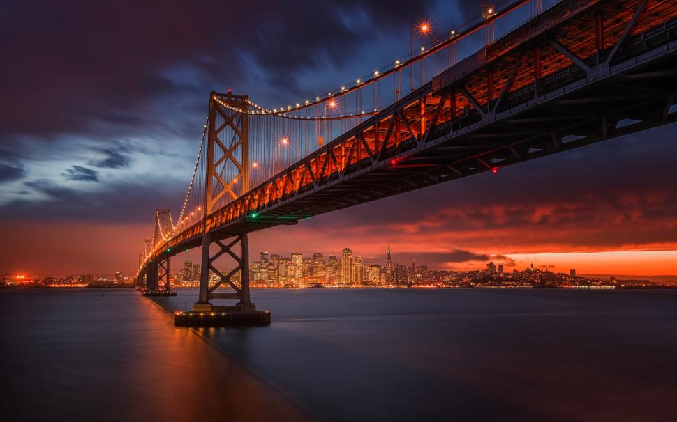 San Francisco Bridge, Golden Gate wallpaper,San Francisco Bridge HD wallpaper,Golden Gate HD wallpaper,evening HD wallpaper,dusk HD wallpaper,Sunset HD wallpaper,1920x1200 wallpaper