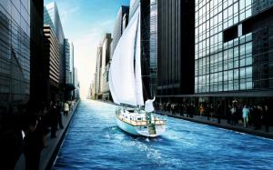 Great City Sailing wallpaper thumb