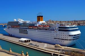 liner, costa neoromantica, ship, cruise ship, dock, pier wallpaper thumb