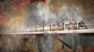 Train, Painting, Artwork wallpaper thumb