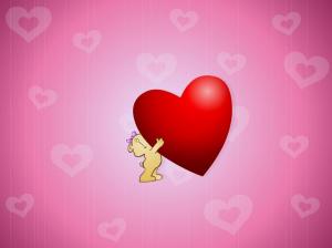 Cute Hug Love Heart wallpaper thumb