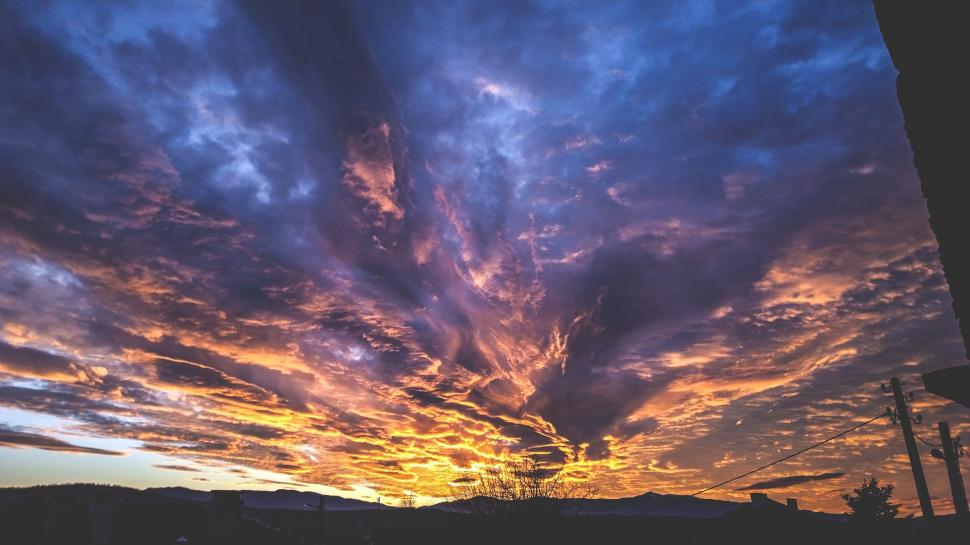 Spectacular Clouds At Sunset wallpaper,Scenery HD wallpaper,1920x1080 wallpaper