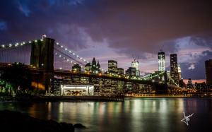 Brooklyn Bridge Manhattan wallpaper thumb