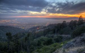 HDR Bay Area Berkeley San Francisco Sunset Landscape California HD wallpaper thumb