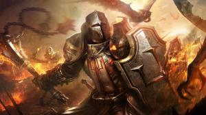 Diablo 3, Armor, Fighter, Weapon, Game wallpaper thumb