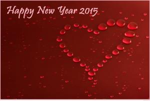3D love image with message for new year 2015 wallpaper thumb