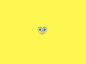 Yellow Spongebob  Wide HD wallpaper thumb