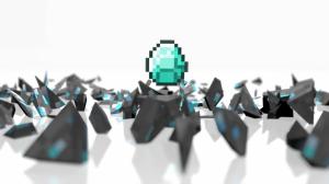 Games, Minecraft, Abstract, Blurred, Video Games, White Background wallpaper thumb