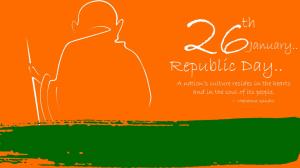 Republic Day With Mahatma Gandhi wallpaper thumb