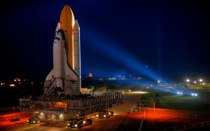 Space Shuttle, Sky, Night, Lights, Technology, Photography wallpaper thumb
