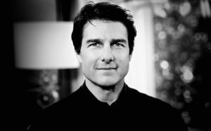 tom cruise, american actor, director, producer, screenwriter, black and white wallpaper thumb