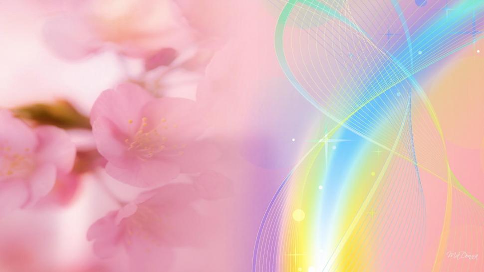 Color Streak Cherry Blossoms wallpaper,blooms HD wallpaper,abstract HD wallpaper,sakura HD wallpaper,cherry blossoms HD wallpaper,abtract HD wallpaper,flowers HD wallpaper,3d & abstract HD wallpaper,1920x1080 wallpaper