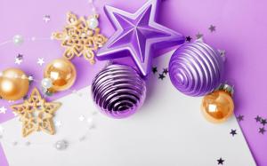 Christmas In Purple wallpaper thumb
