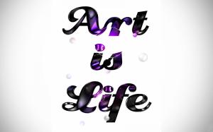 Art is life wallpaper thumb