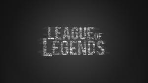 League of Legends Logo in Typography HD wallpaper thumb