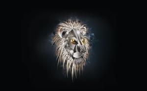 Lion head drawing wallpaper thumb