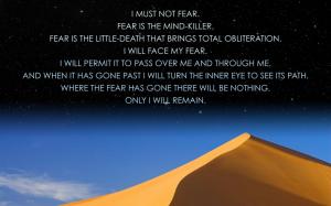 Quote on fear wallpaper thumb