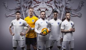 The England football shirt for the 2014 Brazil World Cup wallpaper thumb