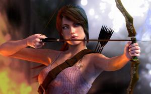 Tomb Raider 2013, use the bow wallpaper thumb