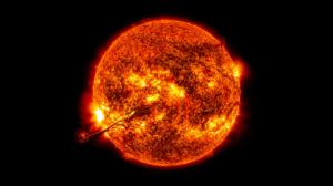 Star Sun Earth Coronal Mass Ejection CME Solar Flare Black HD wallpaper thumb