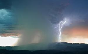 Lightning, Storm, Nature, Landscape, Mountain wallpaper thumb