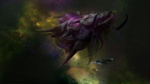 StarCraft Spaceship Stars HD wallpaper thumb