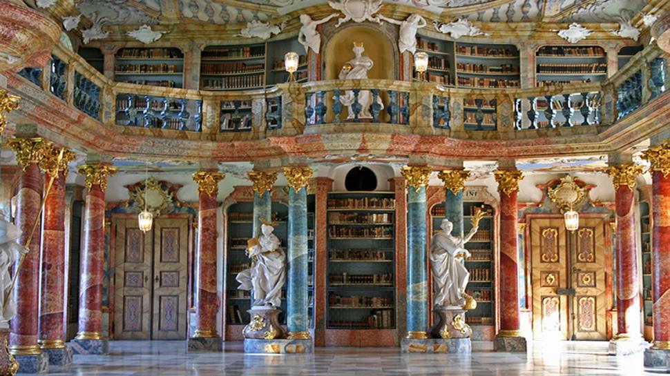 Magnificent Library wallpaper,gorgeous HD wallpaper,splendour HD wallpaper,renaissance HD wallpaper,library HD wallpaper,books HD wallpaper,royal HD wallpaper,animals HD wallpaper,1920x1080 wallpaper