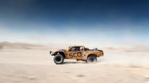 Desert Race, Car, Offroad, Blur background wallpaper thumb