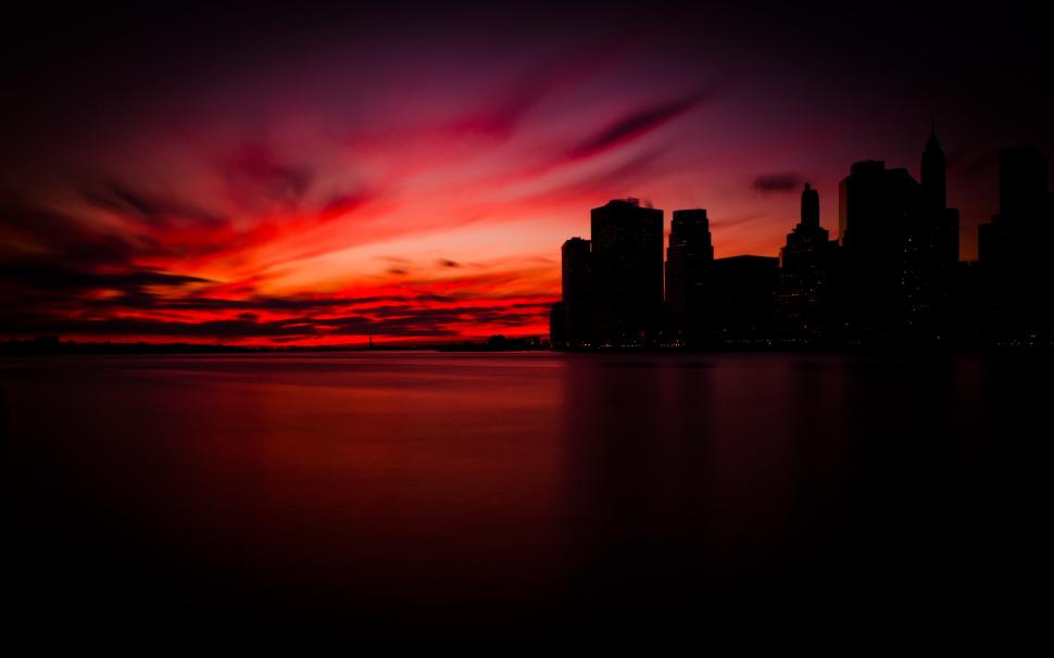 Manhattan Sunset wallpaper,sunset HD wallpaper,sky HD wallpaper,2560x1600 wallpaper