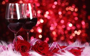 Wine and roses wallpaper thumb