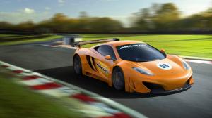 McLaren MP4-12C GT3 Motion Blur Race Track Race Car HD wallpaper thumb