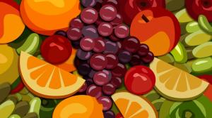 Food, Art, Fruit, Grapes wallpaper thumb
