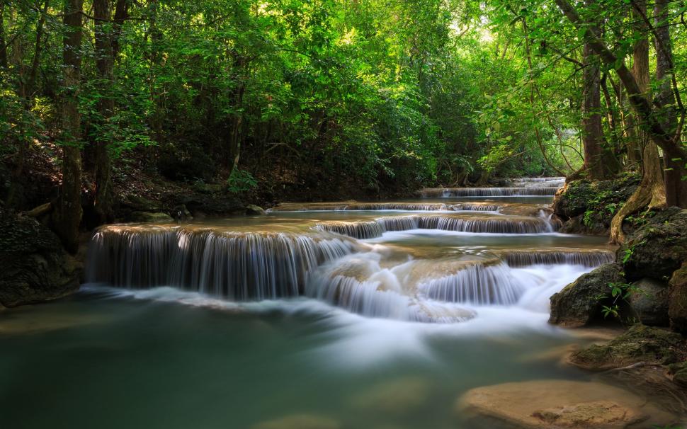 River Waterfall Forest Jungle Timelapse Trees HD wallpaper,nature HD wallpaper,trees HD wallpaper,forest HD wallpaper,river HD wallpaper,timelapse HD wallpaper,waterfall HD wallpaper,jungle HD wallpaper,1920x1200 wallpaper