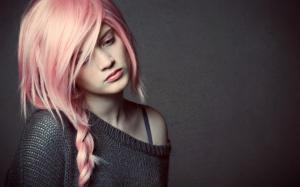 Beautiful Pink Hair Girl wallpaper thumb