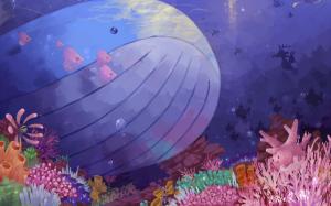 Pokemon, Ocean, Underwater, Whale, Fish wallpaper thumb