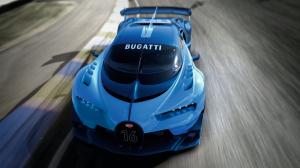 2015 Bugatti Vision Gran Turismo blue supercar speed wallpaper thumb