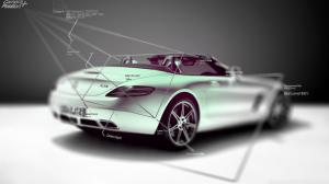 Mercedes AMG SLS Gullwing Camera Position HD wallpaper thumb