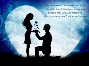 Romantic Couple With Quote High Quality wallpaper thumb