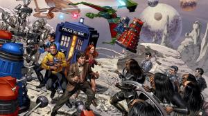 Doctor Who Star Trek crossover wallpaper thumb
