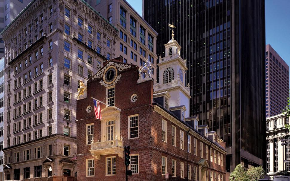 Old State House wallpaper,world HD wallpaper,1920x1200 HD wallpaper,boston HD wallpaper,massachusetts HD wallpaper,old state house HD wallpaper,1920x1200 wallpaper