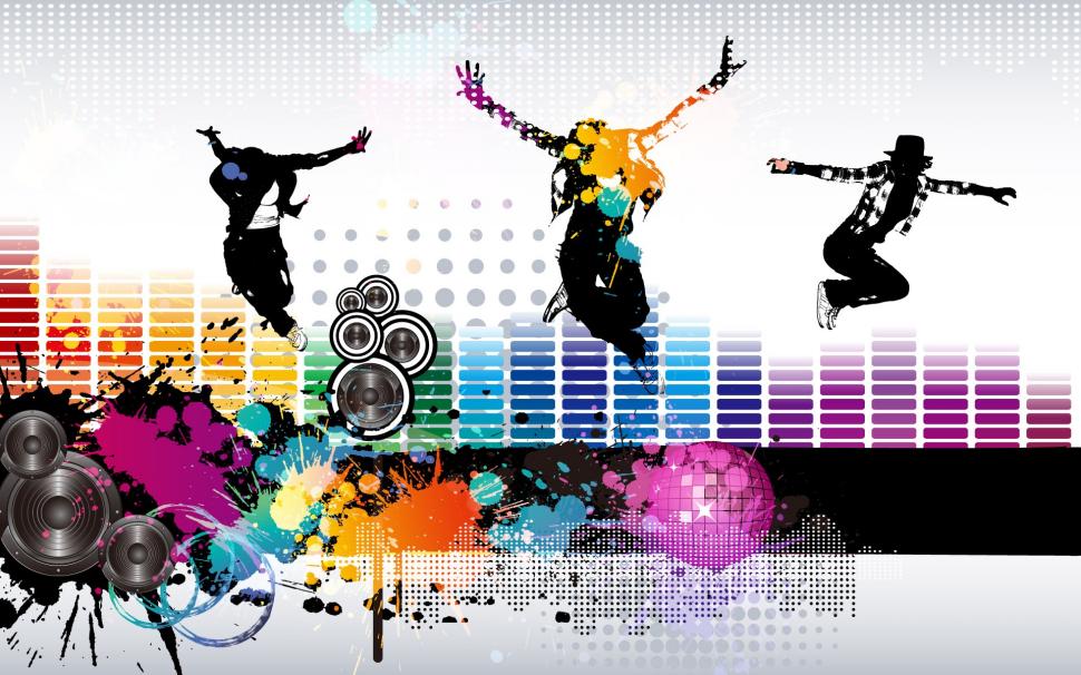 Colorful music fly vector wallpaper,Vector HD wallpaper,Colorful HD wallpaper,Music HD wallpaper,1920x1200 wallpaper