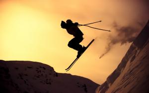 Winter Ski  Widescreen Hd wallpaper thumb