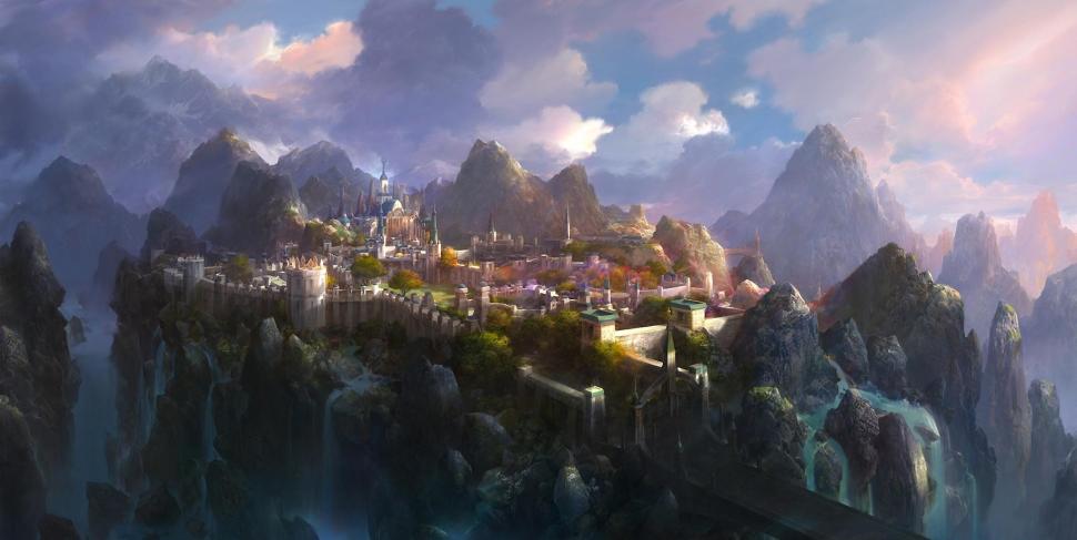 Fantasy City wallpaper | nature and landscape | Wallpaper Better